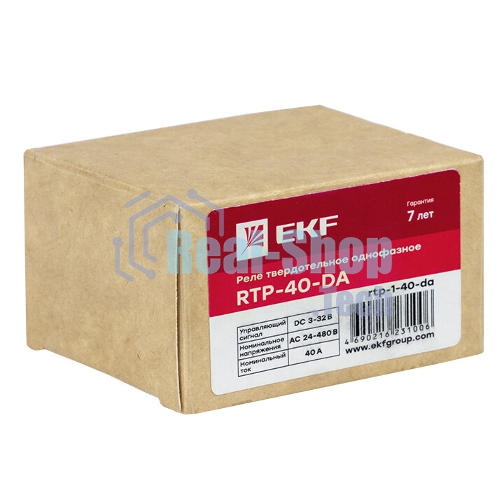 Реле твердотельное однофазное RTP-40-DA PROxima EKF rtp-1-40-da