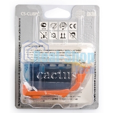 Картридж струйный Cactus CS-CLI8PC голубой (12 мл) для Canon Pixma iP6600/iP6600d/iP6700/iP6700d/MP960/MP970/PRO 9000