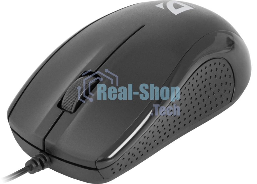 Мышь проводная Defender Optimum MB-160 черный, 1000 dpi, USB, кнопки - 3