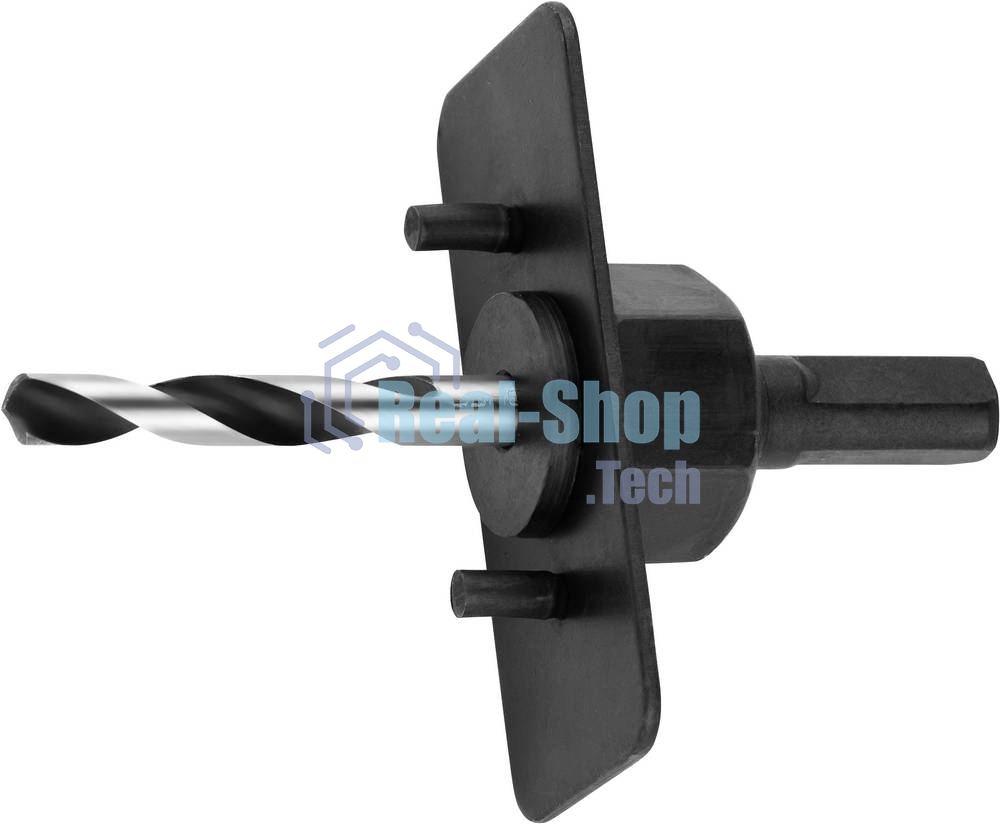 Переходник Зубр 29558_z01державка ЭКСПЕРТ с центрир.сверлом для коронок по дереву 32-127мм