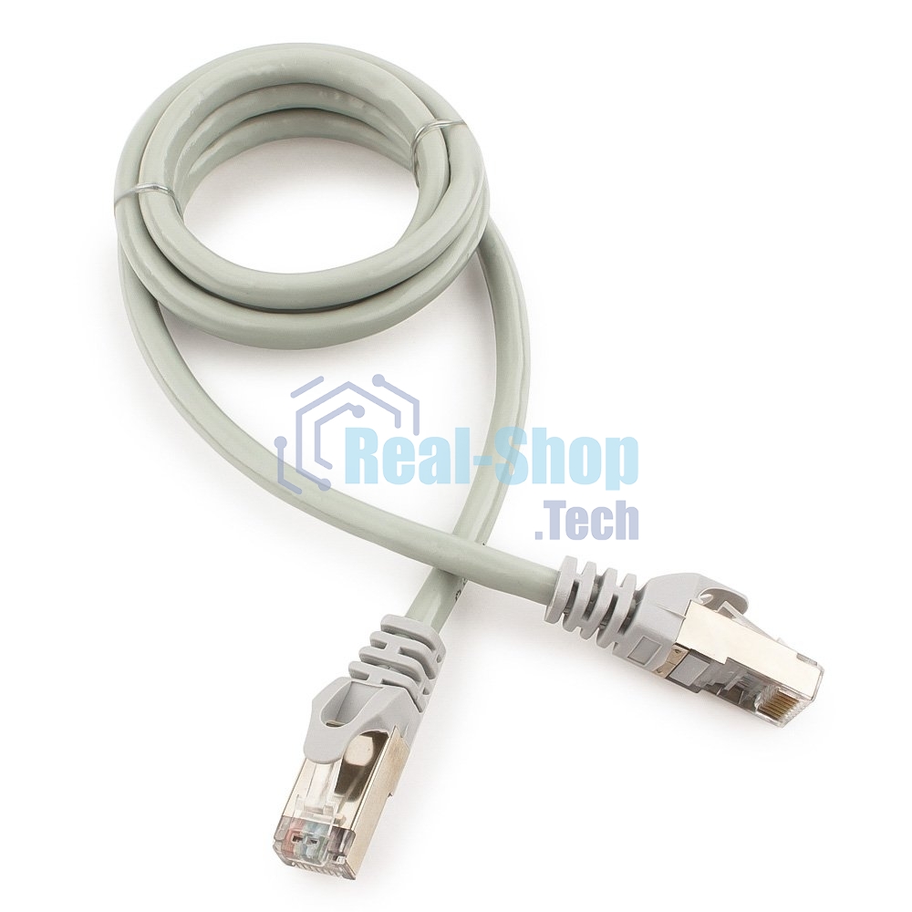 Патч-корд FTP Cablexpert cat.6, 1м, литой, многожильный, серый