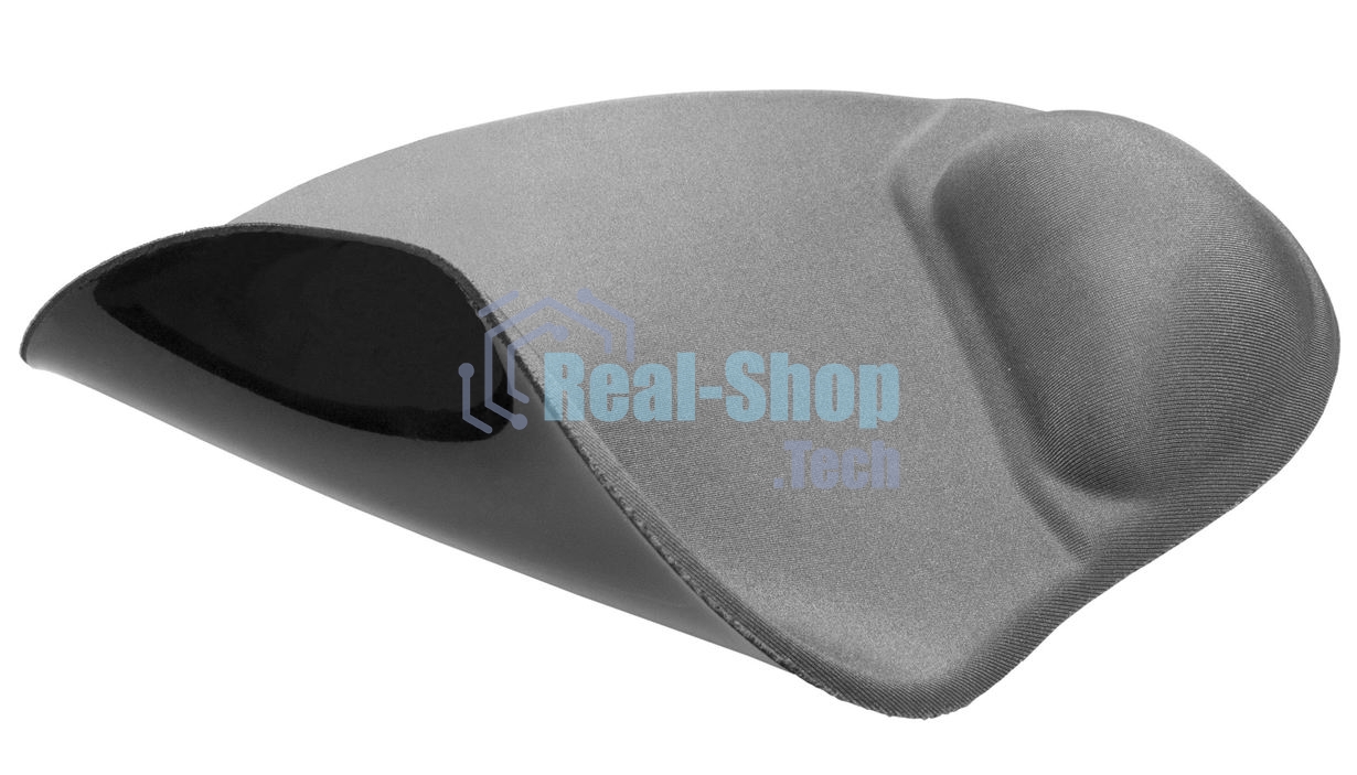 Коврик для мыши Defender гелевый Easy Work (серая лайкра) нескользящ.основа,260х225х5мм