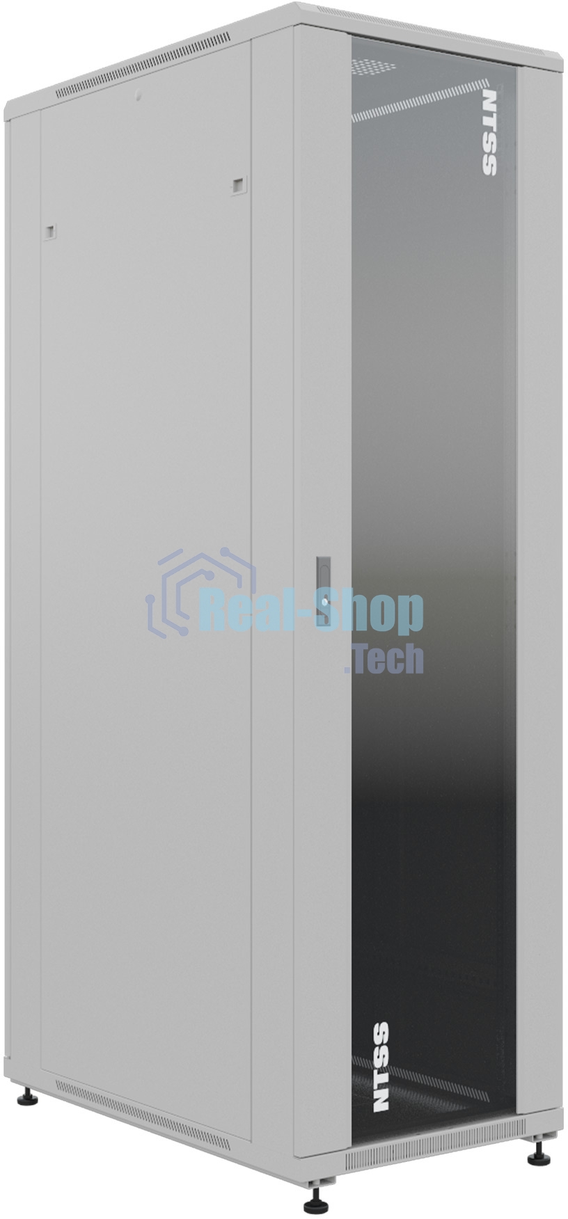 Шкаф серверный NTSS Премиум (NTSS-R22U60100GS) напольный 22U 600x1000мм пер.дв.стекл металл 900кг серый IP20 сталь