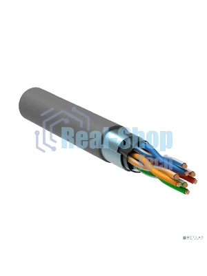 Кабель связи витая пара ITK  F/UTP, кат.5E, 4 пары 24AWG solid, 305м, LSZH, серый Кабель связи витая пара F/UTP, кат.5E, 4 пары 24AWG solid, 305м, LSZH, серый
