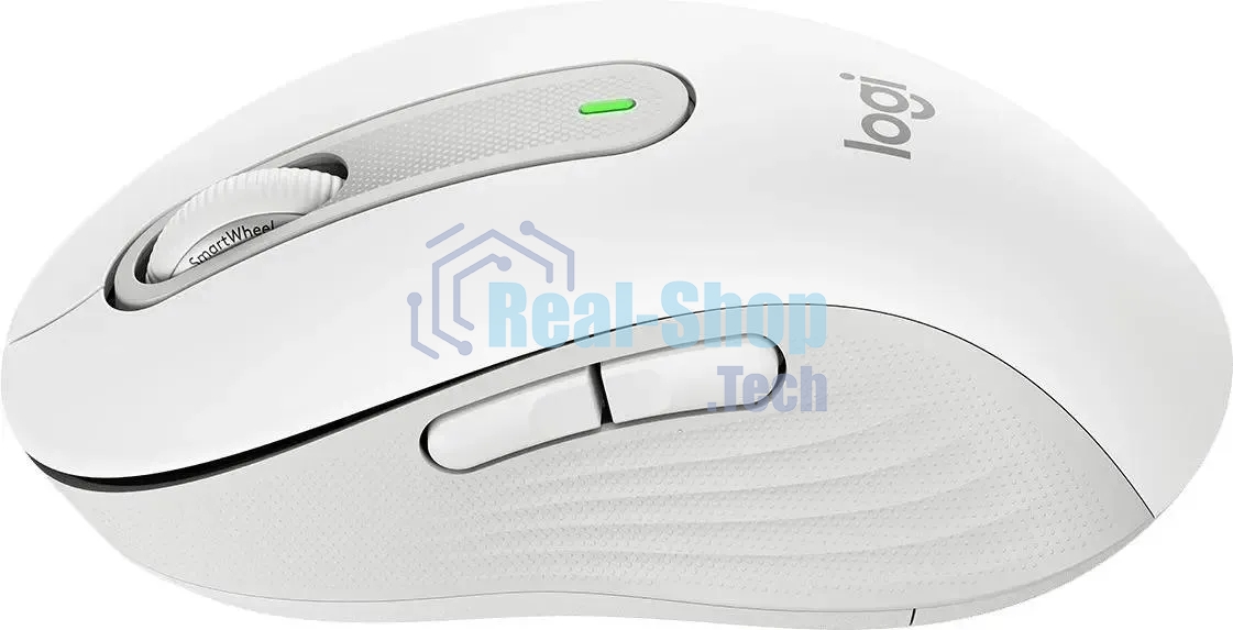 Мышь беспроводная Logitech Signature M650 белый, 4000 dpi, радиоканал, Bluetooth, USB, кнопки - 5