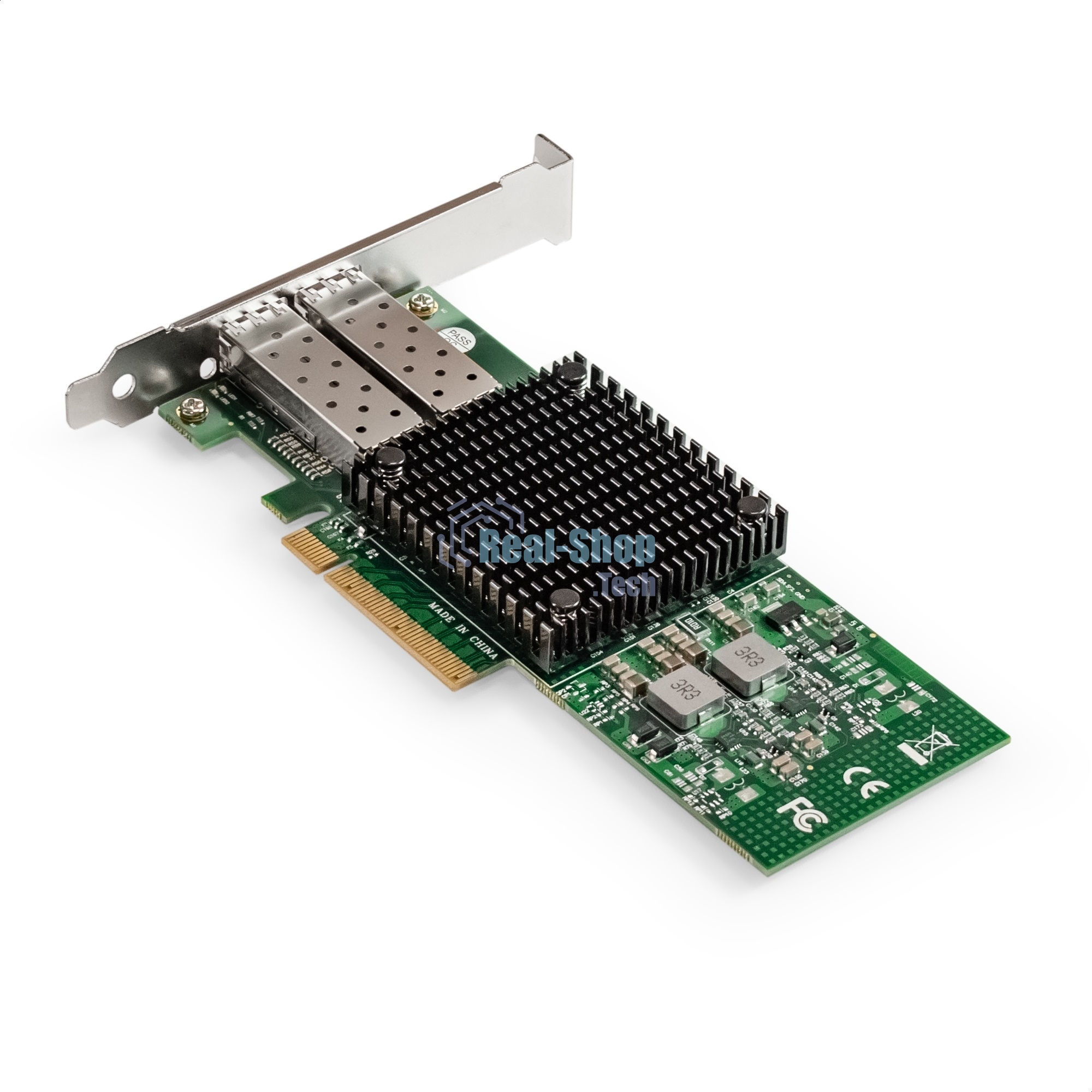 Сетевой адаптер ExeGate EXE-MCX3-2SFP+ (PCI-E x8 v.3, порты 2x SFP+, Dual 10Gb/s, Server NIC Chipset Mellanox ConnectX-3)
