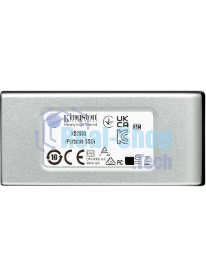 Внешний SSD Kingston XS2000, 1TB, USB 3.2 Gen 2x2 Type-C, R/W 2000/2000, серебристый