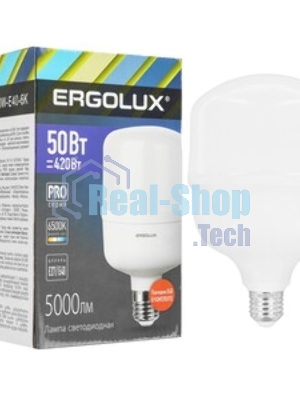 Лампа светодиодная Ergolux 14329 LED-HW-50W-E40-6K PRO 50Вт E27/E40 6500К 150-260В