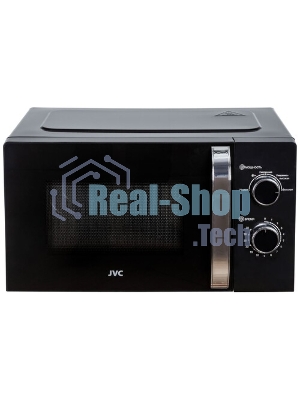 Микроволновая печь JVC JK-MW146M черный/серебристый, 20 л, 700 Вт, переключатели - поворотный механизм