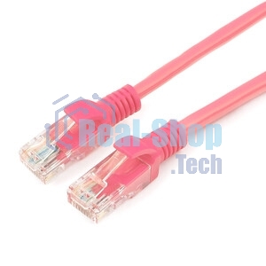 Патч-корд UTP Cablexpert cat.5e, 3м, литой, многожильный, розовый