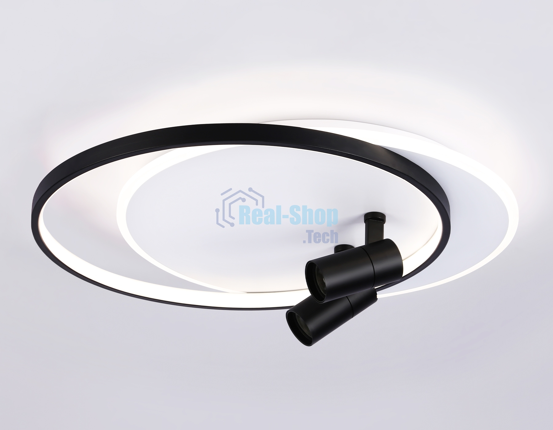 Светильник Ambrella light FL51392/1+2 WH/BK белый/черный 3000K-6400K 65W 560*480*120 (ПДУ РАДИО 2.4G)