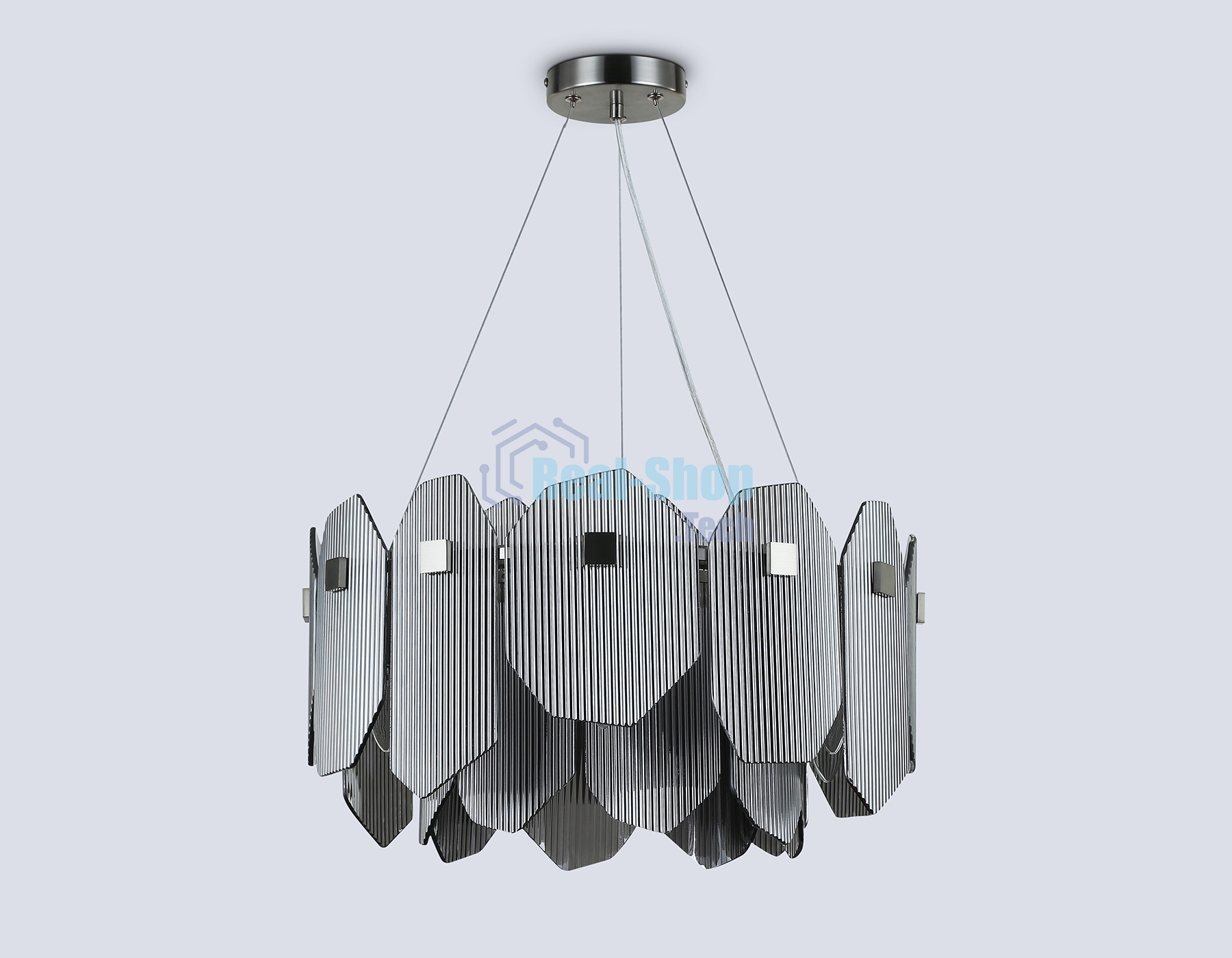 Светильник Ambrella light LH31201/6 SN/SM сатин никель/дымчатый E14*6 max 40W D510*270