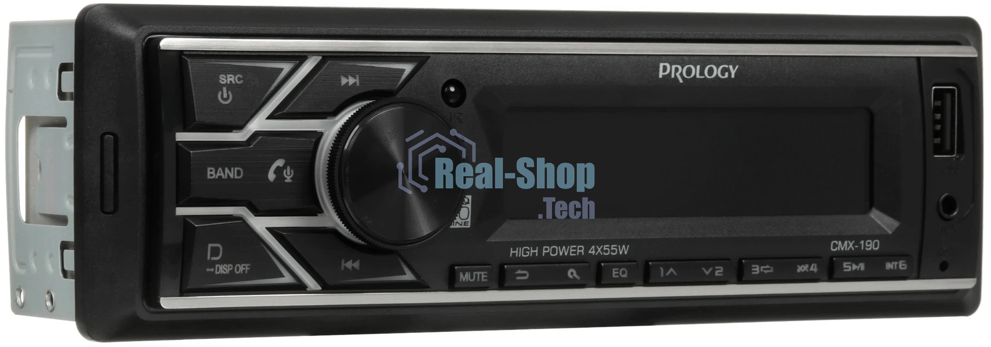 Автомагнитола Prology CMX-190, 1 DIN, Bluetooth, USB Type-A, AUX, пульт ДУ