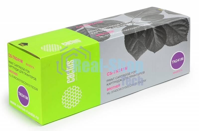 Картридж лазерный Cactus CS-TN241M пурпурный (1400 стр.) для принтеров Brother HL-3170CDW