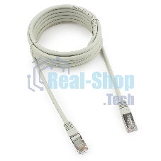 Патч-корд FTP Cablexpert cat.5e, 3м, литой, многожильный серый