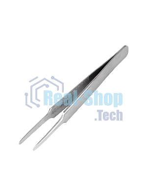 Пинцет прямой с закругленными кончиками Rexant 125 мм (блистер)