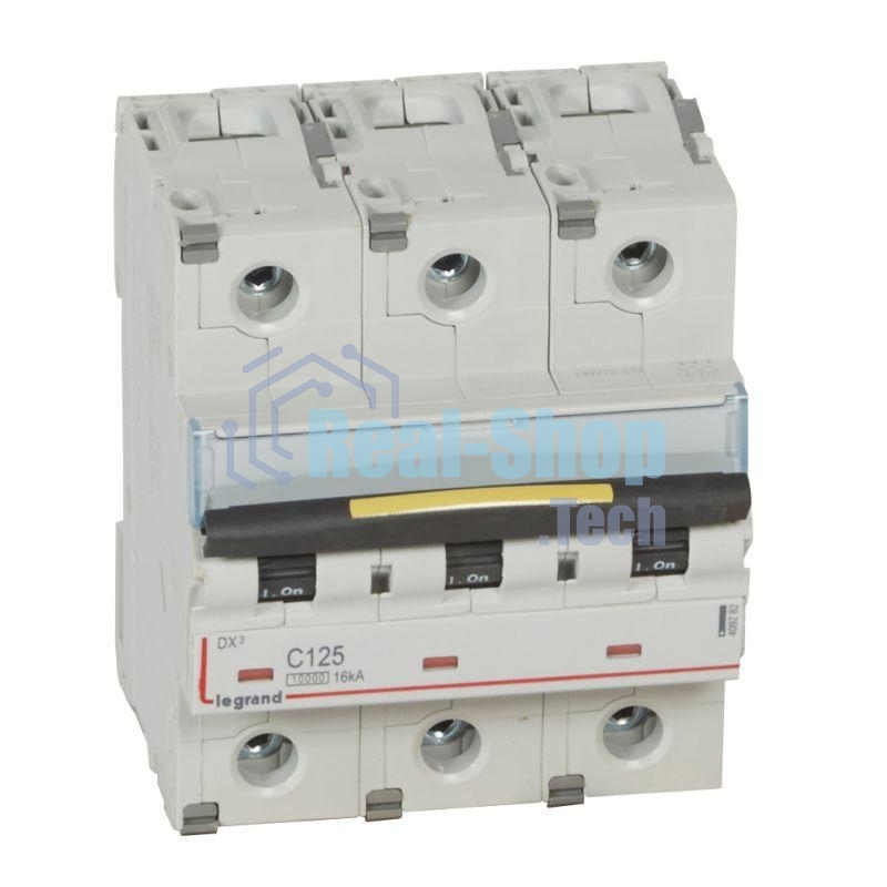 Выключатель автоматический DX3 3П C 125A 10kA/16kA Авт. выкл. DX3 3П C 125A 10kA/16kA