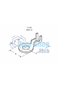 Наконечник кольцевой Rexant, ø6.2 мм, 0.5-0.8 мм² (НК 6-0,5-0,8)
