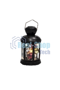 Декоративный фонарь Neon-night с шариками 12х12х20,6 см, черный корпус, теплый белый цвет свечения