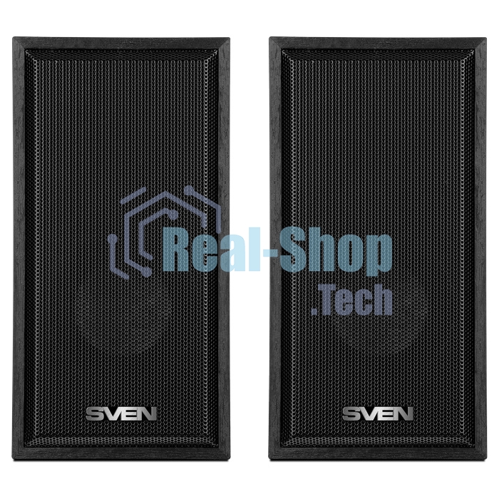 Акустическая система 2.0 (2x3W, USB+БП) дерево, черный SVEN SPS-509