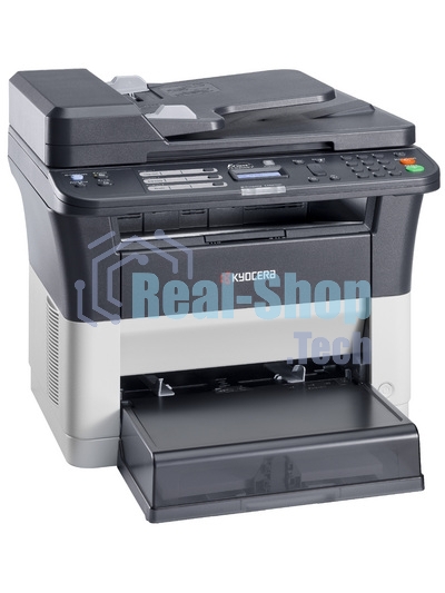 МФУ лазерное Kyocera Ecosys FS-1025MFP (1102M63RU0/1102M63RUV/1102M63RU2/1102M63NX2/1102M63DZ2), A4, ч/б, печ. до 25 стр/мин., скан. до 18 стр/мин. (ч/б) 6 стр/мин. (цвет), 600 x 1800 dpi (печать) 600x600dpi (скан), USB, RJ-45