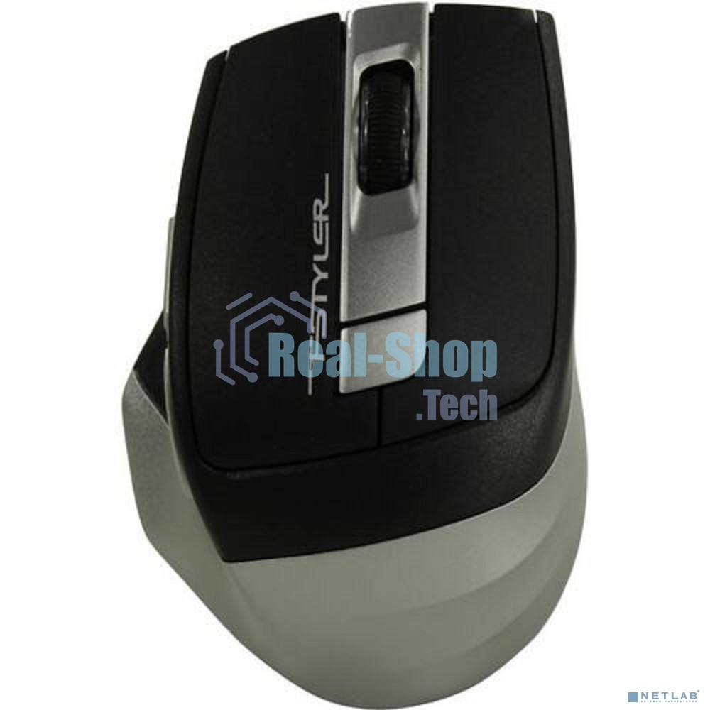 Мышь беспроводная A4Tech Fstyler FB35 серый, 2000 dpi, радиоканал, Bluetooth, USB, кнопки - 6