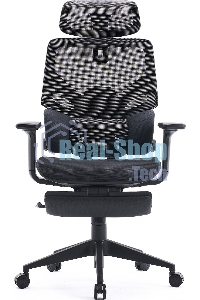 Кресло офисное Cactus CS-CHR-MC01-GYBK серый, сиденье черный, с подголов.