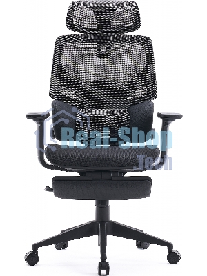 Кресло Cactus CS-CHR-MC01-GYBK серый, сетка, подголовник