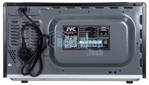 Микроволновая печь JVC JK-MW146M черный/серебристый, 20 л, 700 Вт, переключатели - поворотный механизм