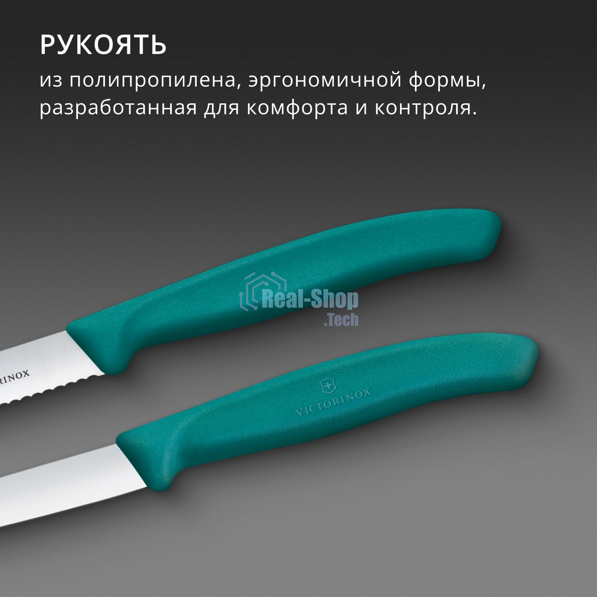 Набор ножей кухонных Victorinox Swiss Classic 6.7114.2C1 для чистки овощей и фруктов компл.:2предм. зеленый европодвес