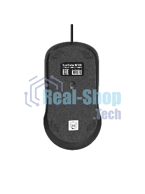 Мышь ExeGate Professional Standard M100 (USB, оптическая, 1200dpi, 3D, 3 кнопки (включая колесо прокрутки), длина кабеля 1,8м, черная, подсветка, RTL)