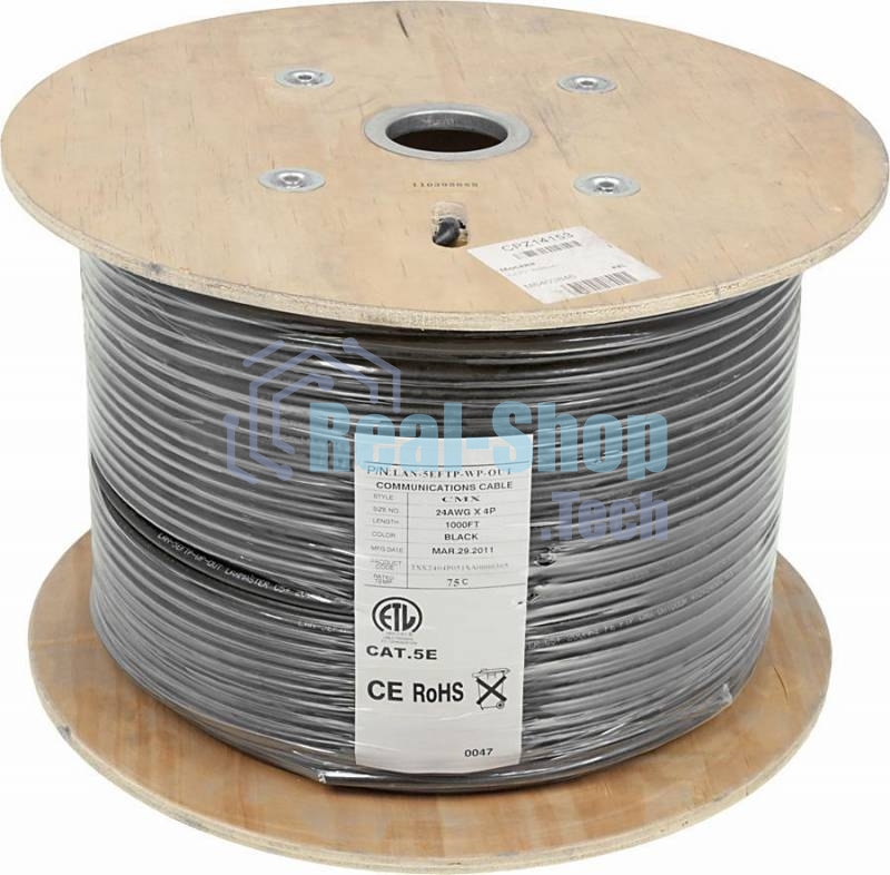 Кабель LANMASTER (LAN-5EFTP-WP-OUT) FTP 4 пары кат.5Е 200Mhz PE внешняя прокладка 305м