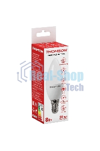 Лампа светодиодная Hiper THOMSON LED CANDLE 8W 670Lm E14 4000K TH-B2016