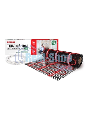 Теплый пол (нагревательный мат) Rexant PRO (RNX -2,0-440 площадь 2,0 м² (0,5х4,0 м)), 440 Вт,  двухжильный с экраном