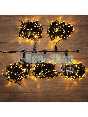 Гирлянда Neon-night LED ClipLight 24V, 5 нитей по 20 метров, цвет диодов теплый белый