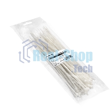 Стяжка (хомут) нейлоновая ExeGate CV66-400x4.8W (нейлон 6.6, 400x4.8 мм, неоткрывающаяся, halogen free, -40°C - +85°C, белая, 100 шт)