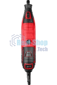 Прямошлифовальная машина (гравер) Зубр ЗГ-160 КН41, 220В, 160 Вт, 3.2 мм, 15000-35000 об/мин, набор насадок, цанг и державок, гибкий вал, штатив, 41 предмет, кейс