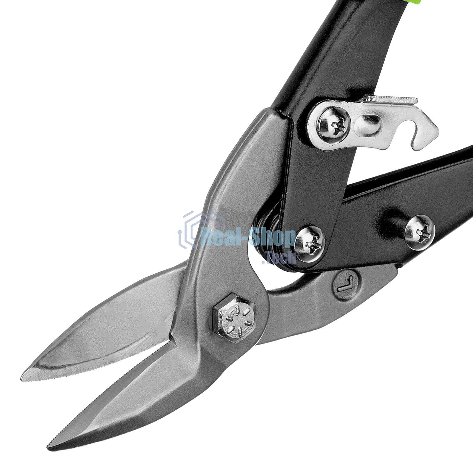 Ножницы по металлу Сибртех, 250 мм, левый рез, сталь С55,двухкомпонентные рукоятки