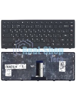 Клавиатура для ноутбука Lenovo Flex 14 G400s черная с рамкой