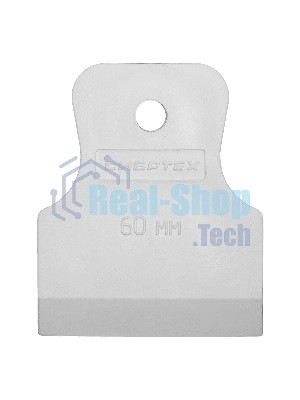 Шпатель Сибртех белая резина, 60 мм