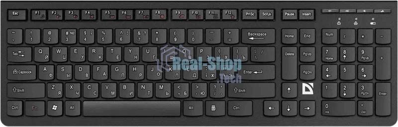 Клавиатура беспроводная Defender ULTRAMATE SM-535 RU USB, радиоканал, черный