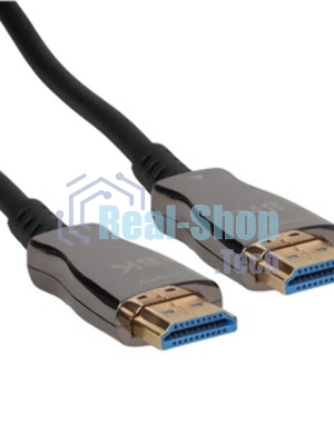 Кабель HDMI Wize AOC-8K-HM-HM-70M оптический, 70 м, 8K/60HZ, 4:4:4, v.2.1, ARC, 19M/19M, черный, коробка