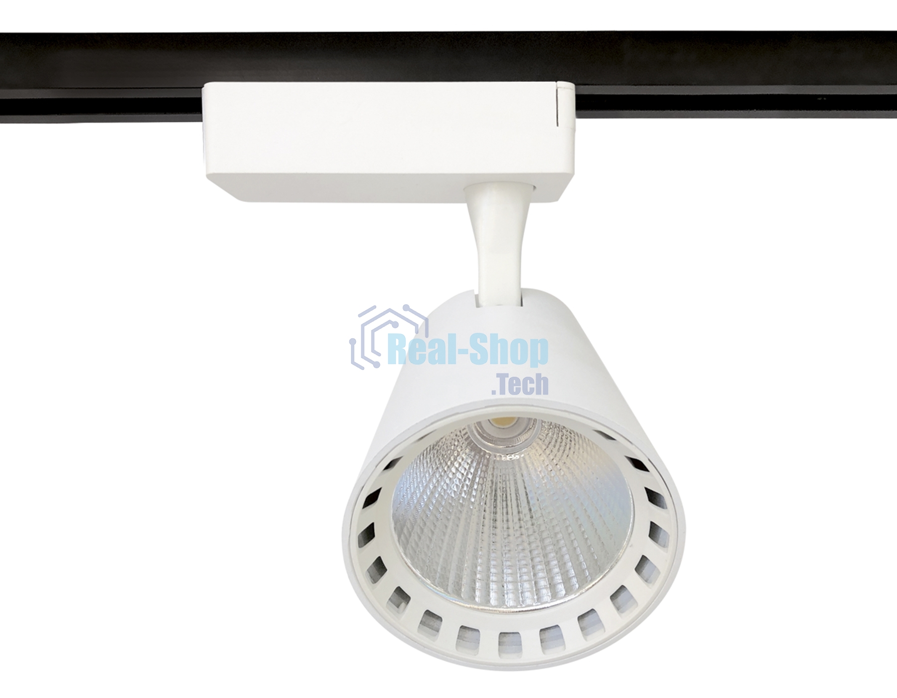 Трековый однофазный светодиодный светильник Ambrella light GL5974 WH белый LED 15W 4200K 24°