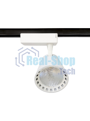 Трековый однофазный светодиодный светильник Ambrella light GL5974 WH белый LED 15W 4200K 24°