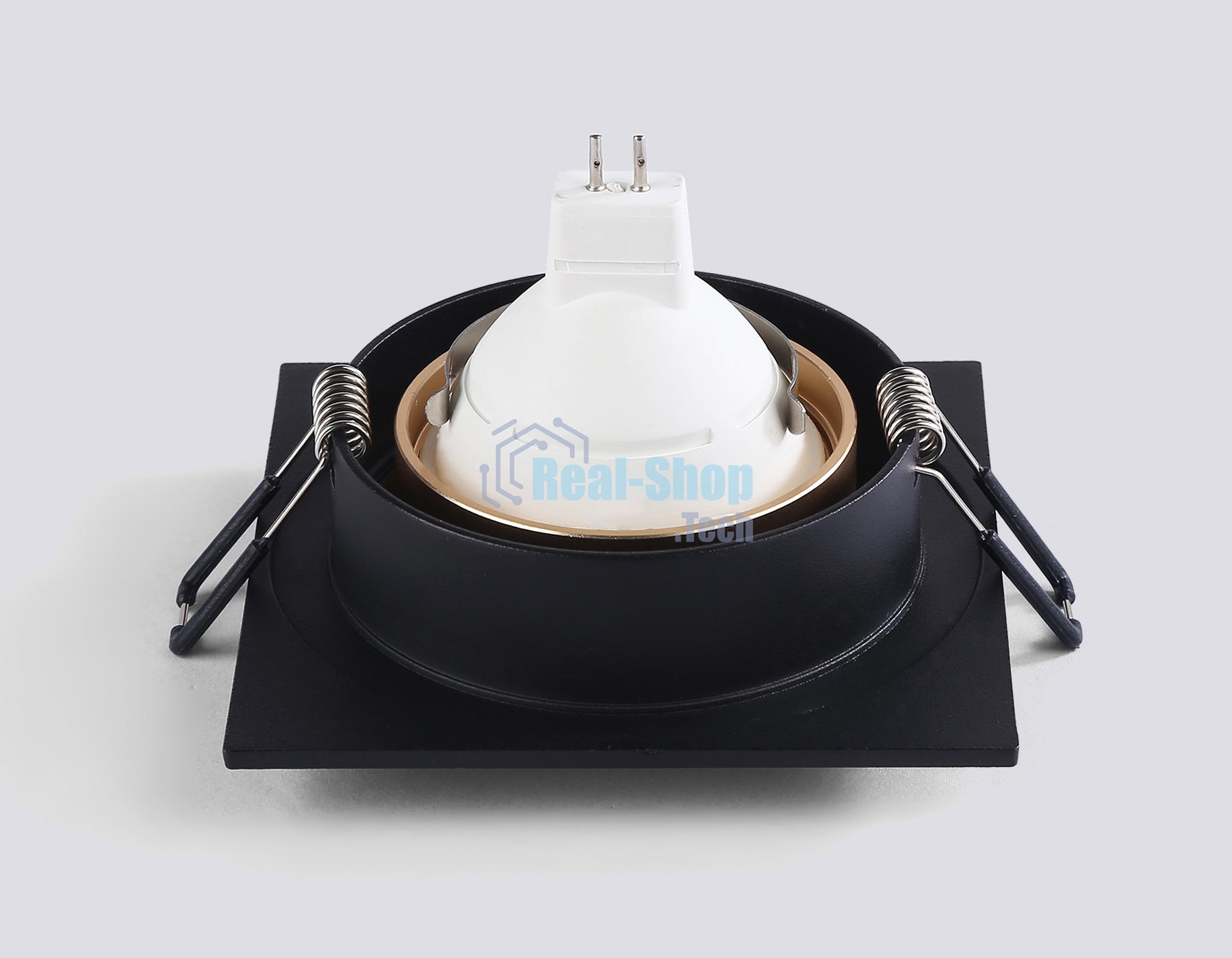 Светильник встраиваемый Ambrella light TN102730 BK/GD черный/золото GU5.3 92*92*23