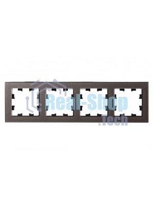 Рамка 4-м AtlasDesign Nature стекло мокко SchE ATN320604