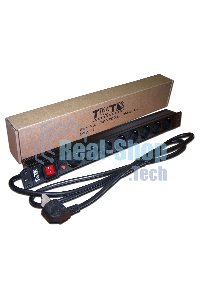 Блок распределения питания Lanmaster TWT-PDU19-16A8P-3.0 гор.размещ. 8xSchuko базовые 16A C14 3м