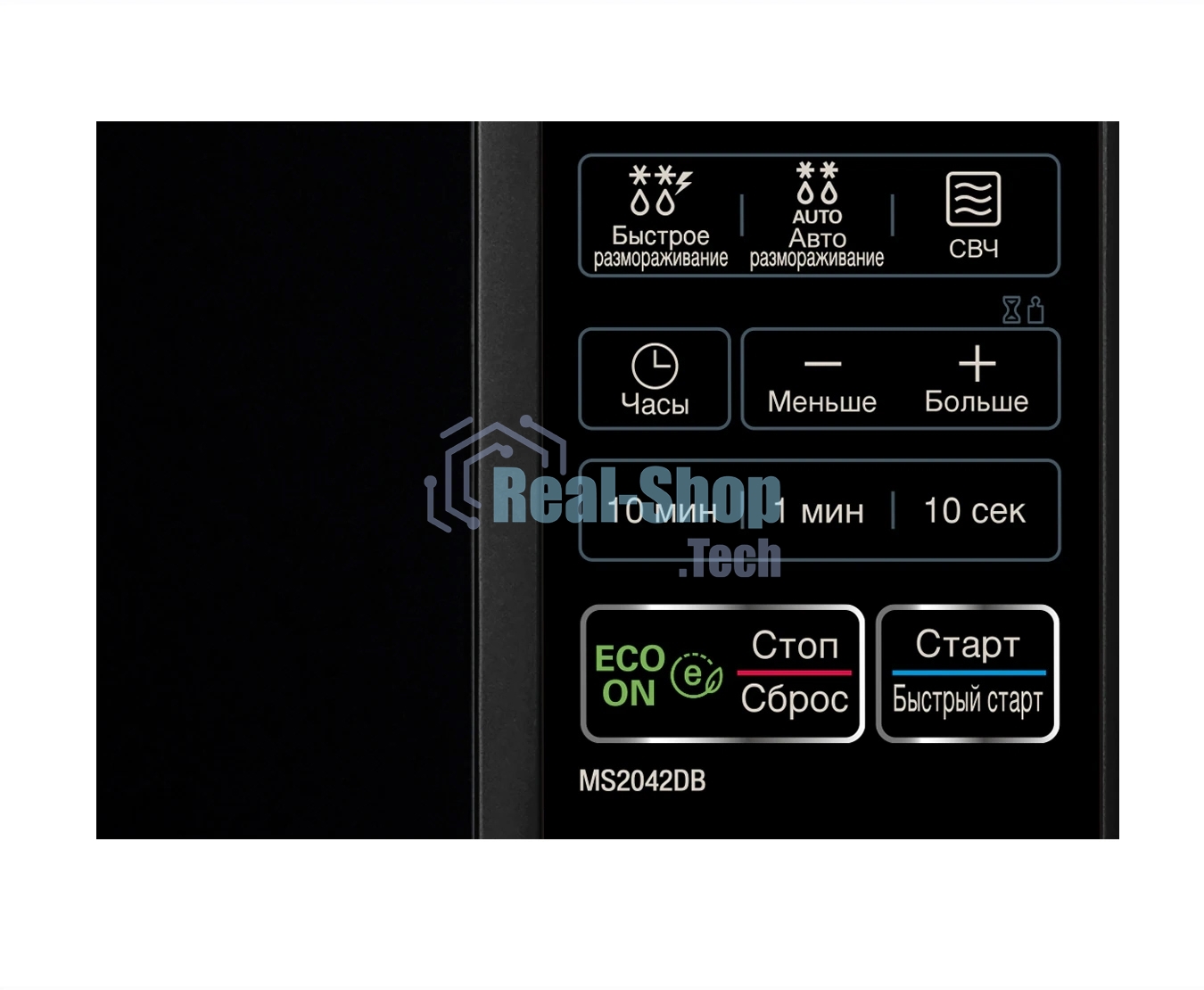 Микроволновая печь LG MS2042DB черный, 20 л, 700 Вт, переключатели - сенсор