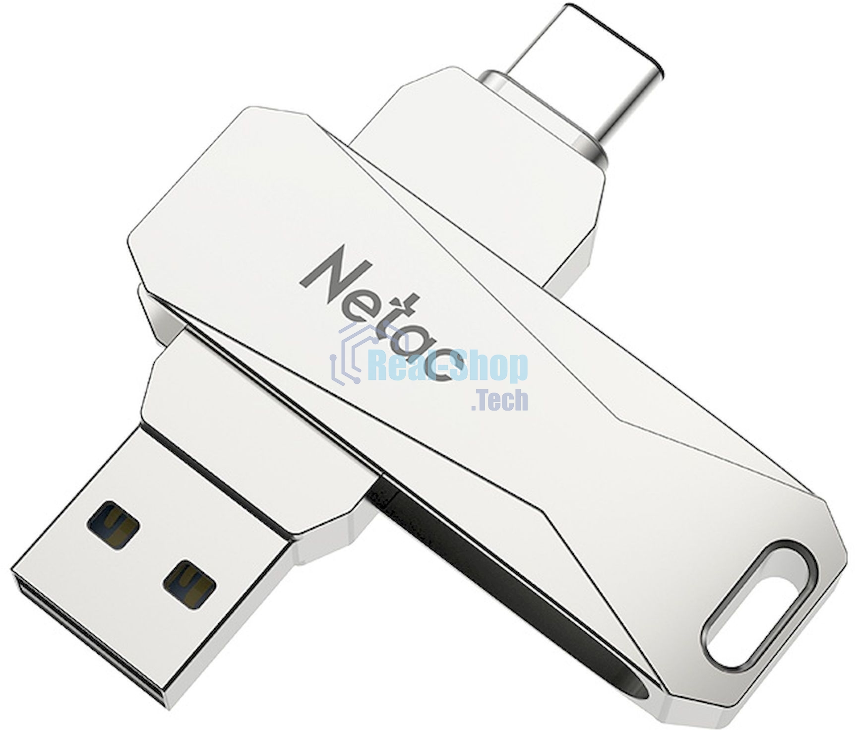 Флешка USB Netac U782C NT03U782C-128G-30PN dual USB 3.0+TypeC 128Gb, retail version