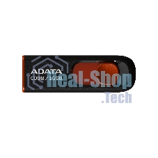 Флешка USB ADATA Classic C008 (AC008-16G-RKD), 16Gb, USB 2.0, R/W 30/6, черный/красный